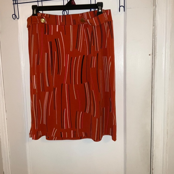 Attention BURNT ORANGE Women’s Skirt Size Large - Picture 3 of 8